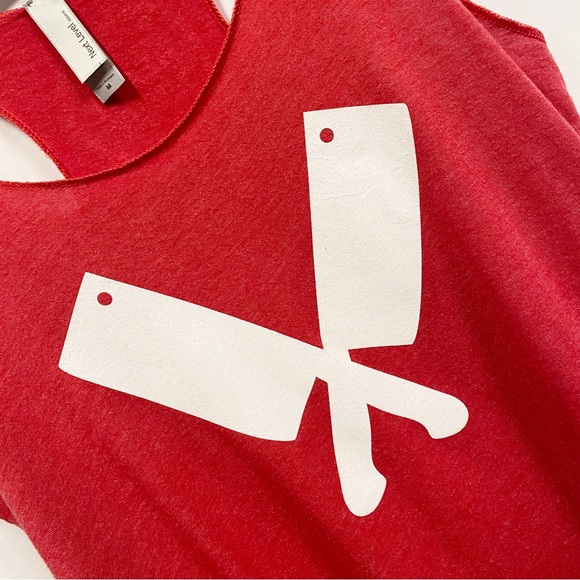 The Heart & Trotter Butcher Shop Red Meat Cleaver Tank Top - Picture 2 of 6